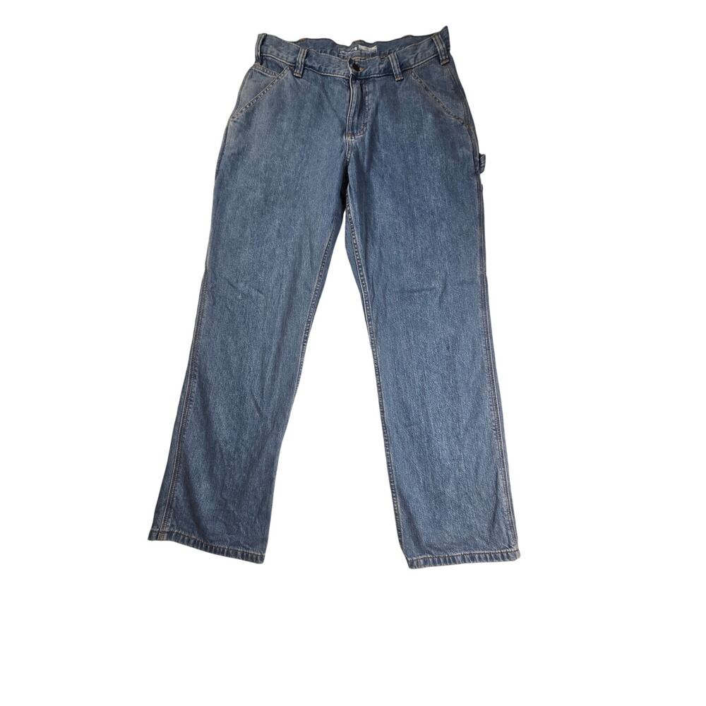 Carhartt Carpenter Jeans Men 32x30 (30x29) Blue Loose Original Fit Work BD4941-M